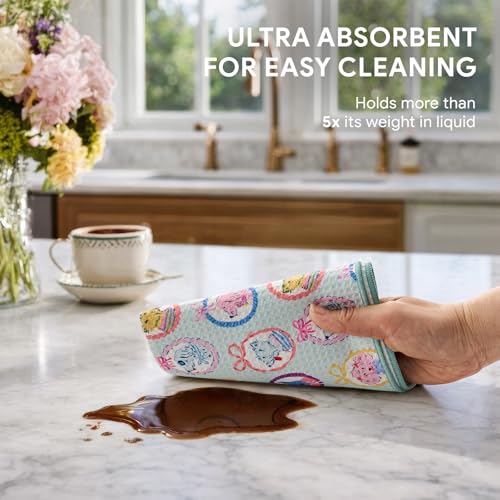 Waffle Kitchen Towel Set of 2 (Puppy Joy)