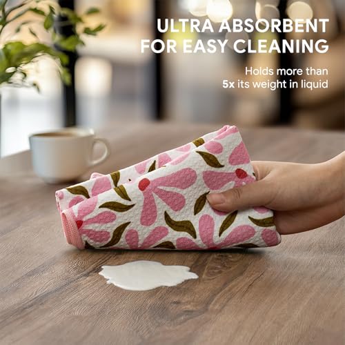 Waffle Kitchen Towel Set of 2 (Petal & Leaf)
