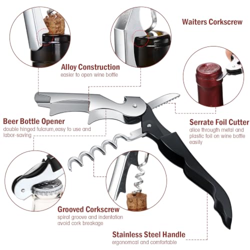 150 Pcs Wine Key for Severs (Black)