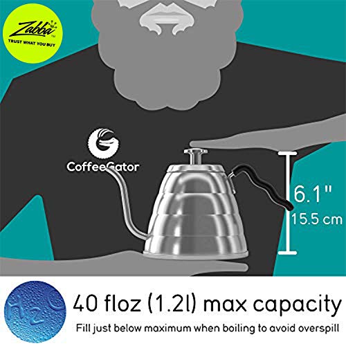 Gooseneck Kettle with Thermometer (35 fl oz)