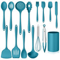 Silicone Cooking Utensils Set (Blue)