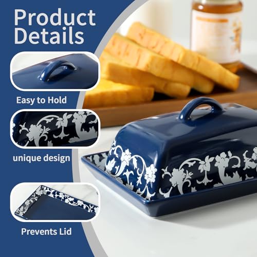 Blue Butter Dish (Blue)