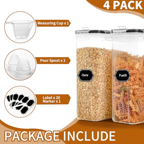 Cereal Containers Storage Set (4 Pack)