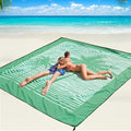 Beach Blanket Mat Waterproof Sandproof for 2 (Coconut Tree / 79" X 83"（1-4person）)