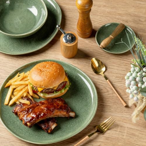 Ceramic Dinnerware Sets for 6 (Jade Green / Service for 6)