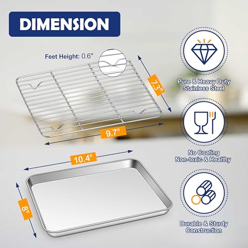 10.4” Baking Sheet Pan with Rack (10.4")