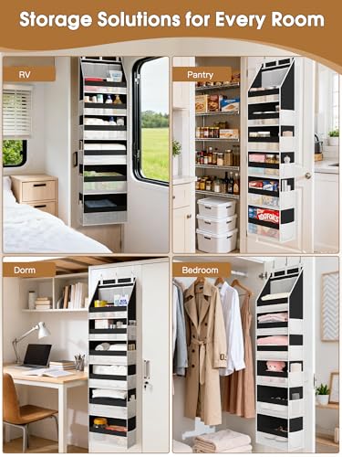 Over the Door Organizer (Black / 1 PACK)