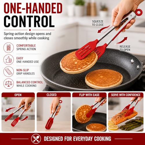 Slotted Flipper Tongs (Flipper Tongs, Set of 2)