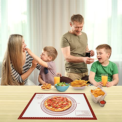 Silicone Baking Pastry Mat (Red / 28"L x 20"W)