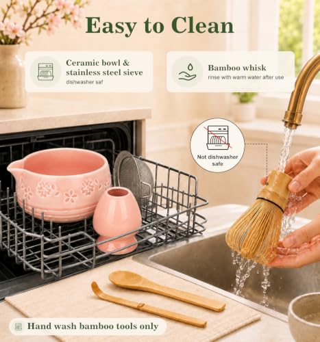 Matcha Whisk Set (Pink)