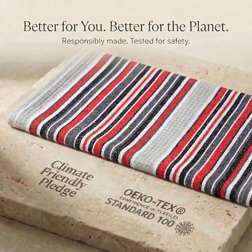 Kitchen Towels Cotton Dish Towels 20”x30” (20" x 30" (Set of 6) / 066 Gray)