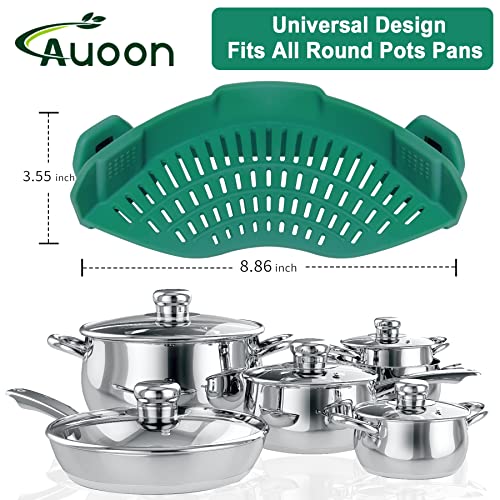 Clip On Strainer Silicone for Pots (Sea Blue / Standard 8.86 x 3.55 in)