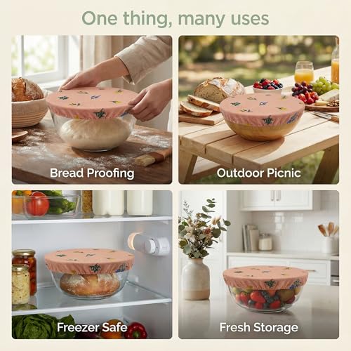 Reusable Bowl Covers (Dusty Peach)