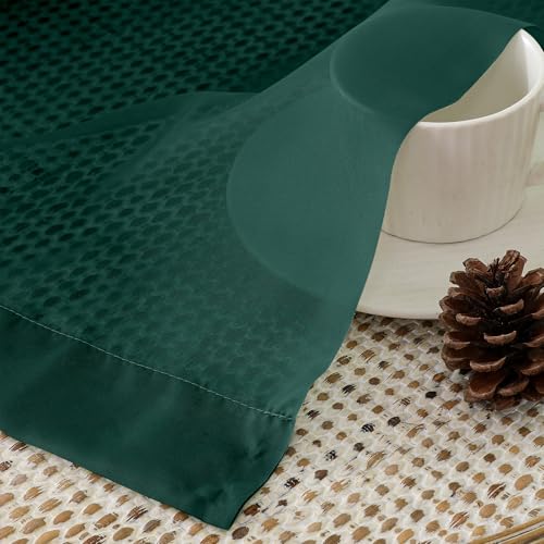 Hunter Green Sheer Curtains 96 Inches Long 2 Panels (Hunter Green / 42"W x 96"L (Pack of 2))