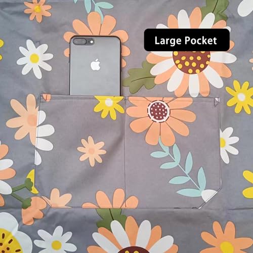2 Pack Floral Aprons with Pocket (2pack #C)