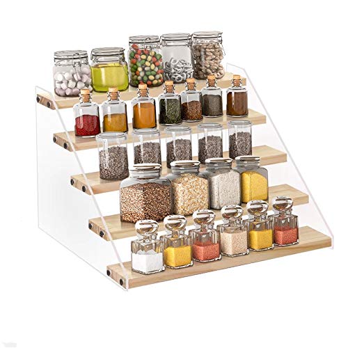 Spice Rack Organizer for Cabinet & Countertop (5 Tier)