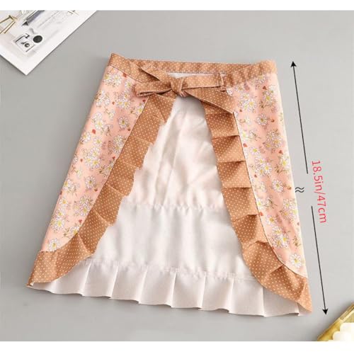 2 Pcs Womens Server Half Apron with Pockets