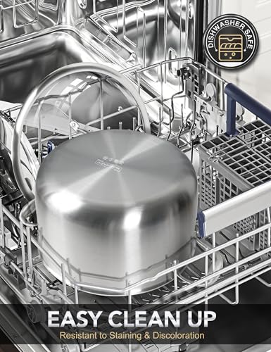 Tri ply Stainless Steel Stock Pot (8 Quarts)