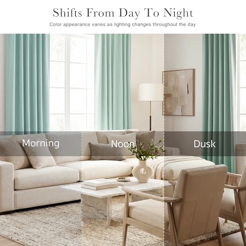 Short Curtain Panels (Mint Green / 42"W x 45"L (Pack of 2))