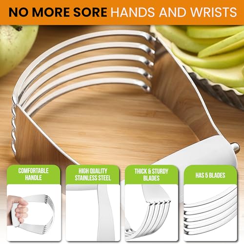Medium Dough Blender Hand Tool (White / 3" Medium)