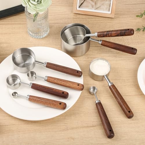 Measuring Cups and Spoons Set 8 (Siliver)