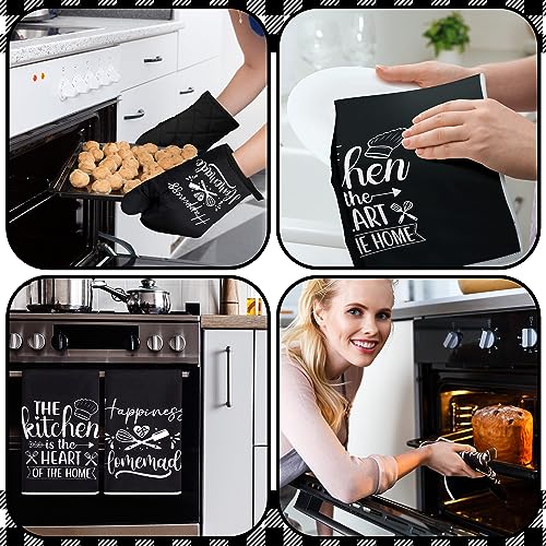 6 Pcs Black Kitchen Decor Accessories Set (Black / Kitchen)