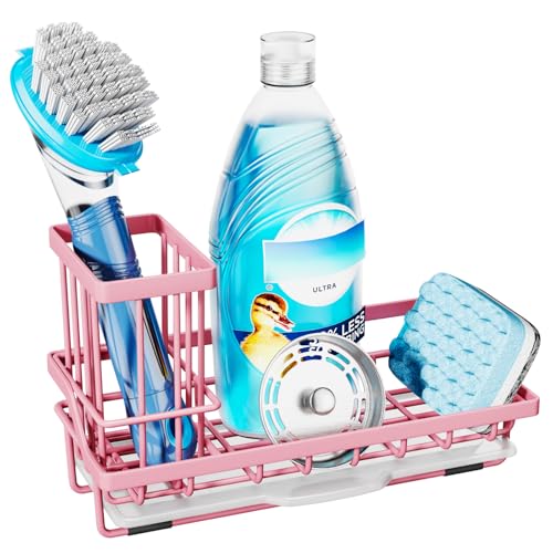 Sponge Holder for Kitchen Sink (Pink)