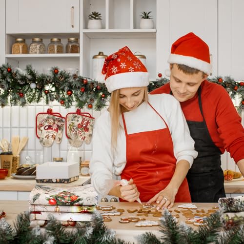 12 Pcs Vintage Christmas Kitchen Accessories Set (Christmas Retro Man)
