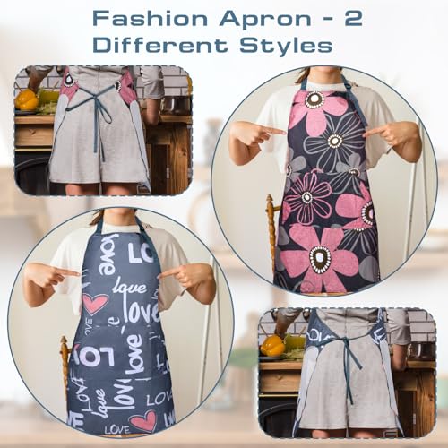 2 Pcs Aprons For Women with Pockets