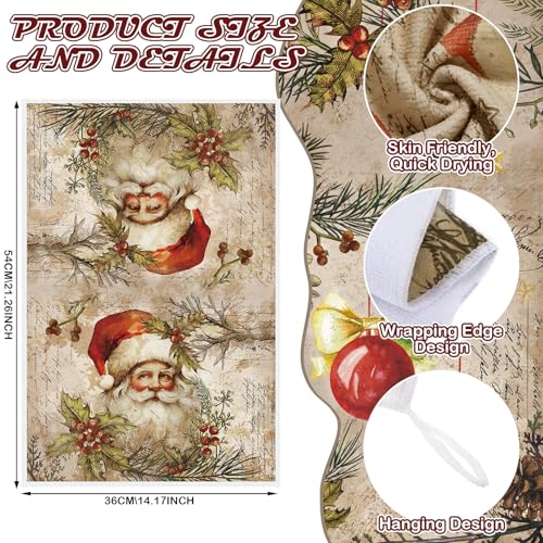 12 Pcs Vintage Christmas Kitchen Accessories Set (Christmas Retro Man)