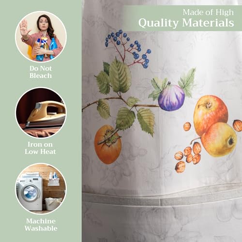 Aprons for women with Pocket 100% Cotton Pack of 1 (169 - Fruit D'hiver)