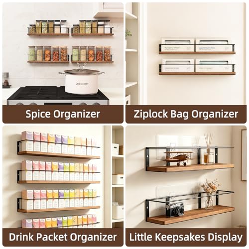 Spice Rack Self (2 Pack- Brown)