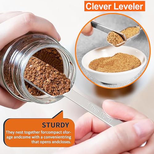 20 PCS Measuring Cups & Spoons Set (Rectangular Spoons Set)