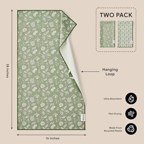 Waffle Kitchen Towel Set of 2 (Thyme & Vine)