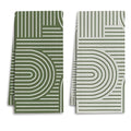 Abstract Boho Sage Green Kitchen Towels (Green / Casual)