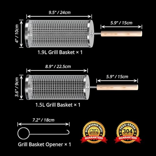Rolling Grill Basket
