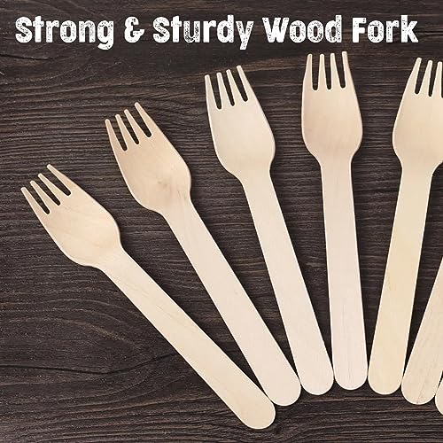 Disposable Wooden Forks (1000 count Forks)