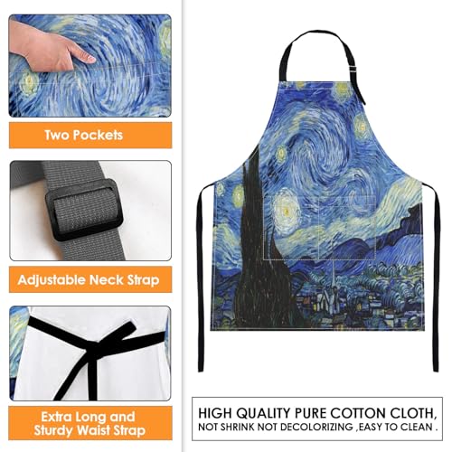 Apron with Pockets (Van Gogh Oil Painting)