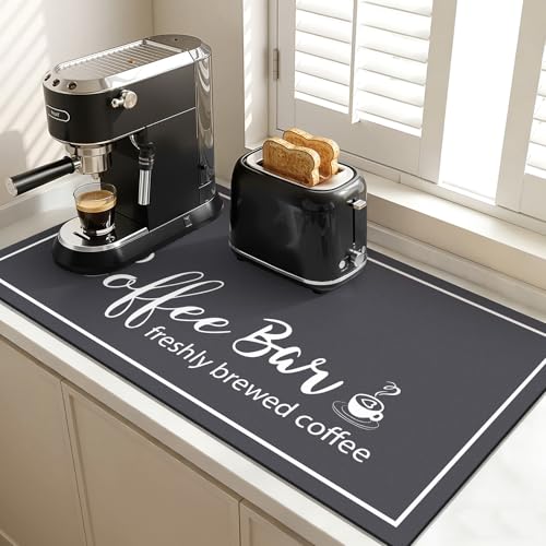 Dish Drying Mat (DarkGrey / 17" X 32")