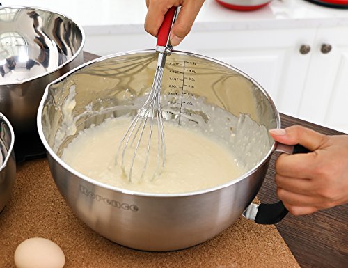 Stainless Steel Mixing Bowls Set with Lids (Black / 3 piece)