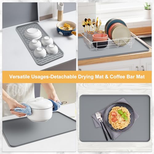 Silicone Coffee Mat (Gray / 16" x 16")