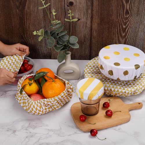 10Pcs Reusable Bowl Covers In 5 Size (Classic Style)