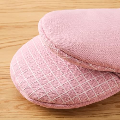 Gourmet Series Gridlines Mini Oven Mitts 2 (Dried Rose)