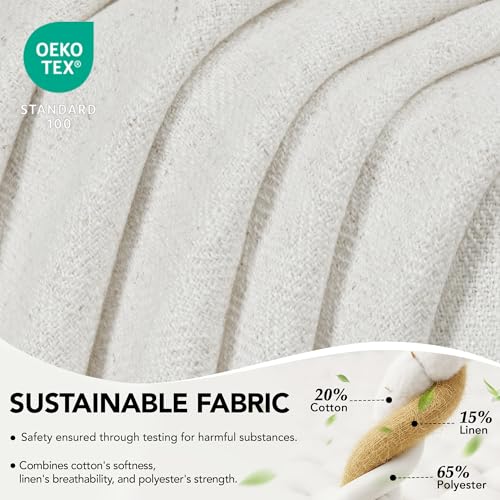 Sheer Curtains (Cream White/Sheer / 50"W x 84"L (Pack of 2))
