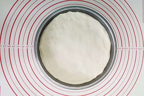 silicone pastry non stick baking mat with measurement fondant mat with three sizes for silicone baking mat (Red / 24"L x 16"W)