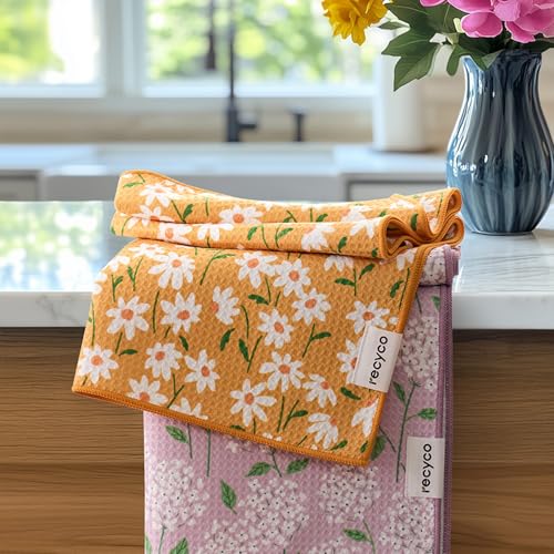 Waffle Kitchen Towel Set of 2 (Matisse Floral)