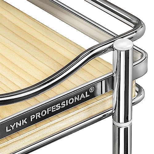 LYNK Élite 3 Tier Spice Rack Organizer Cabinet (Wood / 6" x 21" - 3 Tier)