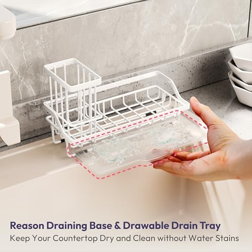 Sink Caddy Sponge Holder (White / Medium)