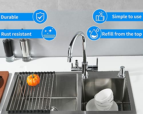 Built in Soap Dispenser for Kitchen Sink (Chrome)
