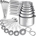 Measuring Cups and Spoons Set (Round Spoons)